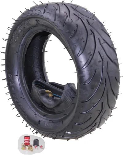 Vista 8 de Trkimal Tubo interior de neumático delantero 90/65-6.5 con vástago de válvula en ángulo TR87 para mini bicicleta de bolsillo de 38 cc, 47 cc, 49 cc