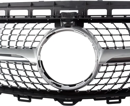 Vista 4 de Parrilla delantera para Mercedes Benz E Class W213 E300 E350 E350 E400 E550, estilo de diamante cromado