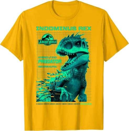 Vista 56 de Jurassic World Indominus Rex Hybrid Predator T-Shirt Small Negro
