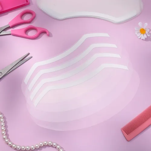Vista 7 de Protector facial transparente, paquete de 50, protector de ojos de plástico para microblading, maquillaje permanente, extensiones de pestañas