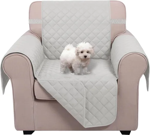 Vista 38 de U-NICE HOME Funda para sillón reclinable, reversible, con correas elásticas, resistente al agua, protege de perros y mascotas, sillón pequeño
