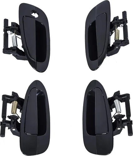 Vista 4 de KUAFU Manija de puerta exterior exterior compatible con Nissan Altima 2002-2006 Reemplazo para NI1520112, 82607-8J009; NI1310123, 80607-8J009