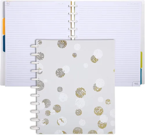 Vista 72 de Talia - Cuadernos de notas con tapas, planificador, personalizables, (Rosa de los 90, Junior (5.5 pulgadas x 8.5 pulgadas))
