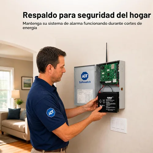 Vista 2 de Batería de alarma CA1240 original de Casil, 12 V, 4 Ah, SLA, 1