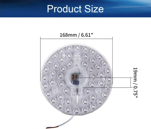 Vista 2 de Bettomshin 1 unids LED chip módulo placa de circuito SMD 24 W 220 V aluminio puro blanco 6500 K lámpara de reflector de alta potencia