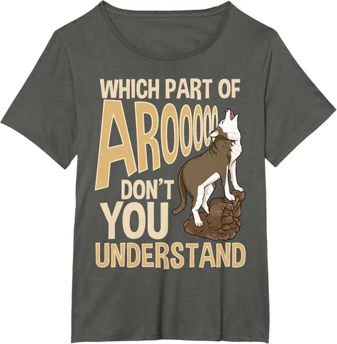 Vista 57 de What Part Of Aroooo Don't You Understand Husky - Camiseta para perro, Negro, S