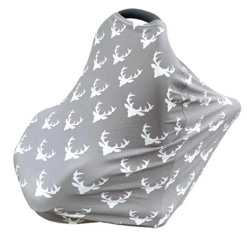 Vista 2 de Funda de asiento de coche para bebé, diseño de ciervo, extra suave, extra elástica