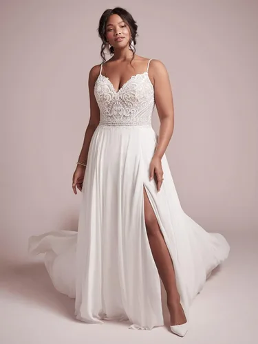 Vista 3 de WaterDress Vestidos de novia de playa para novia 2023 Encaje Boho vestidos de novia de novia WDW002