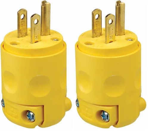 Vista 6 de Leviton 515PV-OR 15 A, 125 V, enchufe con toma a tierra, naranja