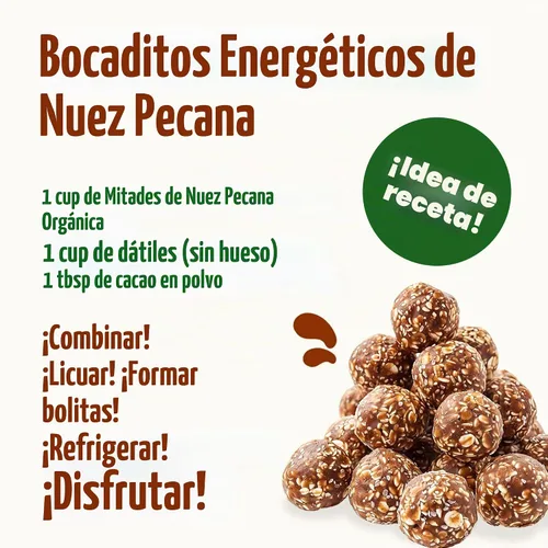 Vista 7 de Nueces pacanas orgánica certificadas Food to Live (sin procesar, sin cáscara)