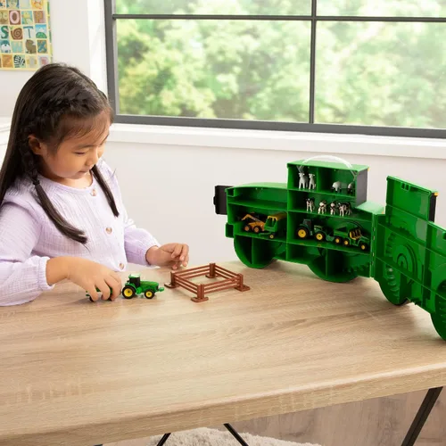 Vista 2 de TOMY John Deere Tractor Toys - Juego económico y funda de transporte