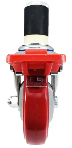 Vista 5 de Certificado NSF, juego de ruedas giratorias de 4 pulgadas para mesas de preparación de cocina comercial, ruedas de bloqueo total - Marca CasterHQ