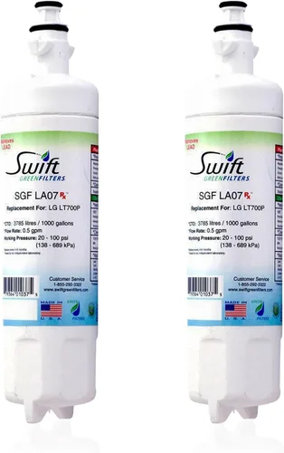 Vista 10 de Filtro de agua de repuesto farmacéutico SGF-LA07 Rx para LG LT700-P, 46-9690, ADQ36006102, ADQ36006101, EFF-6032A, PH21410 de Swift Green Filters