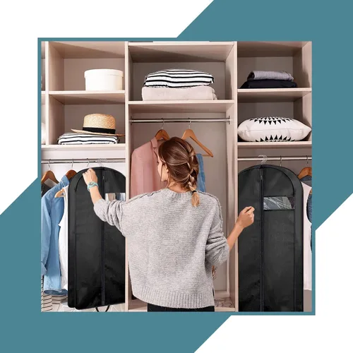 Vista 6 de Personalized Passion Bolsas de ropa para hombres y mujeres, tamaño perfecto de 60 pulgadas, funda de traje para viajes y almacenamiento, bolsa
