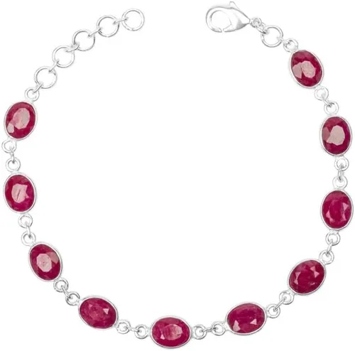 Vista 8 de Pulsera de piedras preciosas, pulsera ajustable de enlace, superposición de plata, joyería hecha a mano, bisel, regalo para ella, regalo de Navidad