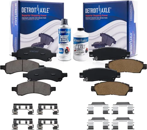 Vista 20 de Detroit Axle - Pastillas de freno traseras para Toyota Prius 2012-2015 Prius Plug-In 2017-2018 Corolla iM 2016 Sion iM 2011-2017 Lexus CT200h