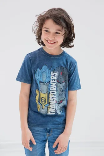 Vista 2 de Transformers Optimus Prime Bumblebee Megatron - Paquete de 2 camisetas para niños pequeños y grandes