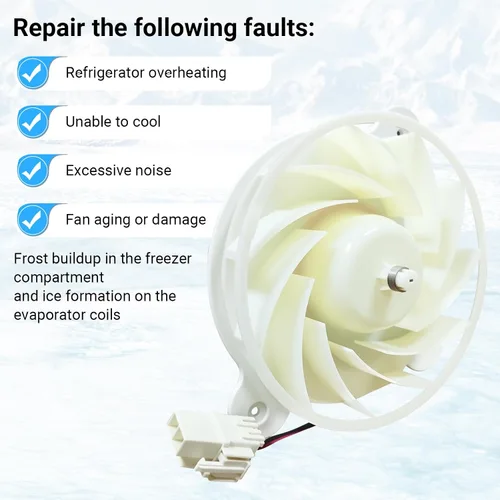 Vista 6 de DA31-00287B Motor del ventilador del evaporador del refrigerador apto para refrigerador Samsung DA31-00334C DA31-00334A DA96-00968A 3954921
