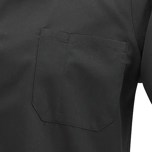 Vista 5 de Mercer Culinary Millennia, camisa de cocinero unisex con espalda de malla de absorción, XS, Negro, 1