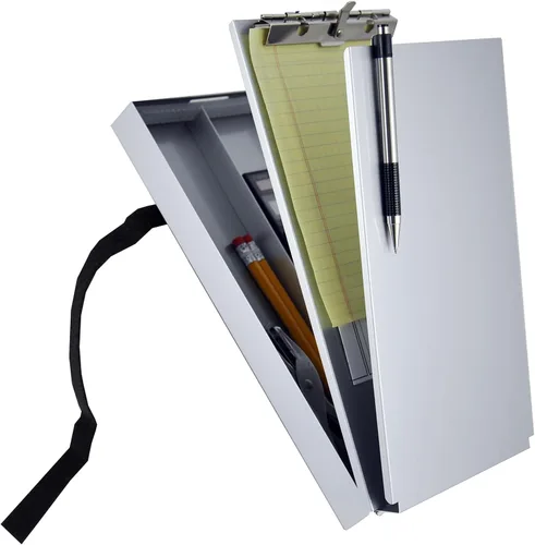 Vista 7 de Soporte para formularios II Saunders de aluminio reciclado, con clip, 6" x 11", Gris