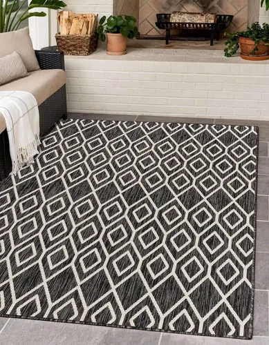 Vista 12 de Jill Zarin Outdoor Collection - Alfombra de área - Turcas y Caicos (2' 2" x 3' 1" Rectángulo Beige/Marrón)