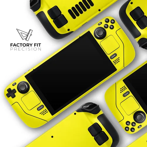 Vista 5 de Design Skinz - Compatible con cubierta de vapor - Calcomanía protectora de piel resistente a los arañazos extraíble - Amarillo sólido