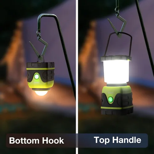 Vista 4 de Lepro Linterna LED de camping recargable de 1300 lúmenes, 4 modos de luz, banco de energía de 3600 mAh, IPX4 impermeable, linterna perfecta