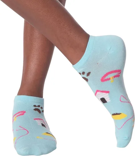 Vista 3 de K. Bell Socks Women's 6 Pair Pack Fun Animals Novelty Low Cut No Show Socks