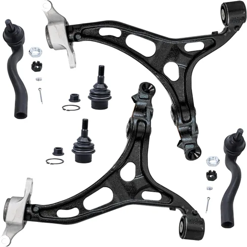 Vista 97 de Detroit Axle - Kit de extremo delantero para Chrysler 300 Dodge Charger 2011-2023 Challenger, 2 Lower Rearward Control Arms 2 Outer Tie Rods 2