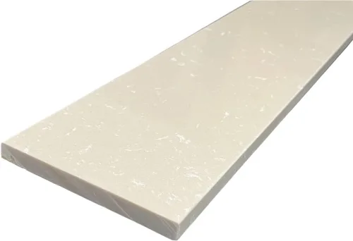 Vista 10 de Tenedos Crema Marfil - Sillín pulido para umbral de piso de puerta de mármol, para acera de ducha, protector contra salpicaduras de tocador de baño
