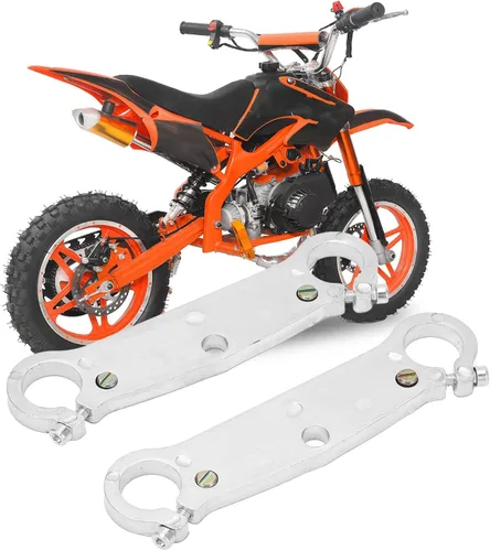 Vista 5 de Par de horquillas delanteras de 0.866 in/0.87 pulgadas yugo al revés de repuesto para mini motor Dirt Bike Motocicleta cortacésped piezas de repuesto