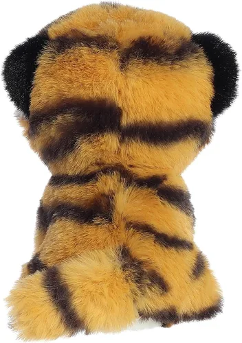 Vista 4 de Aurora Animal de peluche Eco Nation Mini Tiger hecho de forma responsable, ideal para aventuras de juego, perfecto para cumpleaños o simplemente