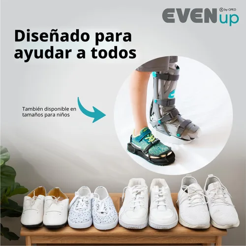Vista 6 de EVENup - Elevador de zapatos para botas de caminar I Tamaño adulto Pequeño I Equilibrador de zapatos para uso con botas de fractura o discrepancia