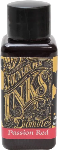 Vista 7 de Tinta embotellada para pluma estilográfica Diamine, 30 ml - Ámbar