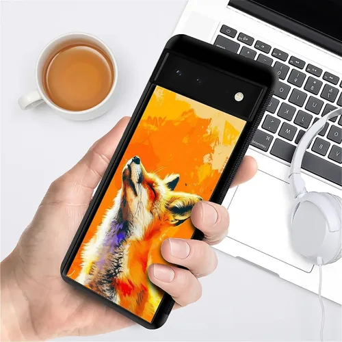 Vista 708 de Compatible con Google Pixel 4A 5G Mobile Case Creative Acrylic Panel trasero Silicona Protección Grip especialmente diseñado para Google Pixel 4A 5G