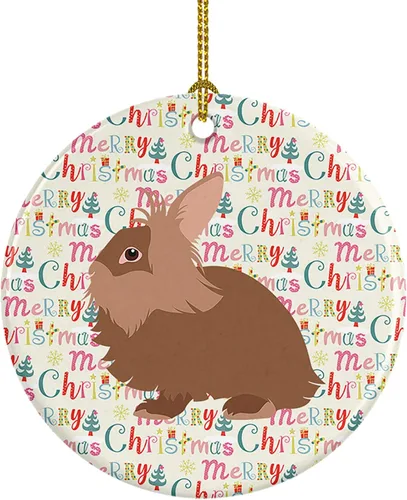 Vista 48 de Caroline's Treasures Adorno de cerámica de avestruz común para árbol de Navidad, decoración colgante para el hogar, Navidad, vacaciones, fiesta