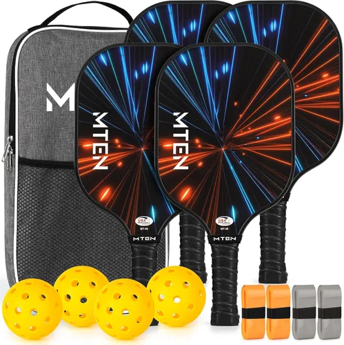 Vista 36 de Pickleball Paddles Set of 2 or 4, or Single Paddle – USAPA Approved Fiberglass Surface Pickleball Rackets Set for Men & Women