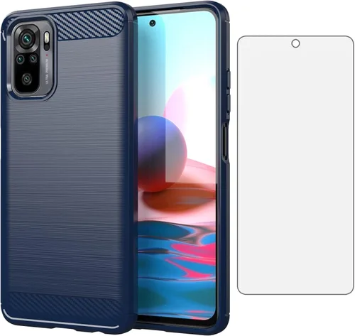 Vista 9 de Asuwish Funda de teléfono para Xiaomi Redmi Note 10 5G con cubierta protectora de pantalla de vidrio templado y accesorios para celda delgada TPU