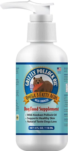 Vista 12 de Grizzly Salmon Plus Omega 3-6-9 Suplemento alimenticio líquido para perros y gatos, botella de 4 onzas