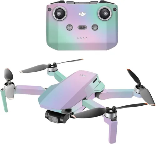 Vista 15 de MightySkins - Compatible con DJI Mini 2 Dron portátil - Negro abstracto Funda protectora de vinilo duradera y única Fácil de aplicar, quitar