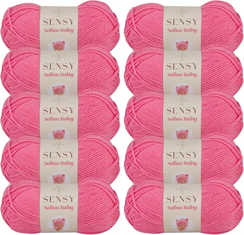 Vista 46 de Sensy Softee Hilo para Bebé, 3.5 oz, 275 yardas, Gauge 3 Light (Almendra)