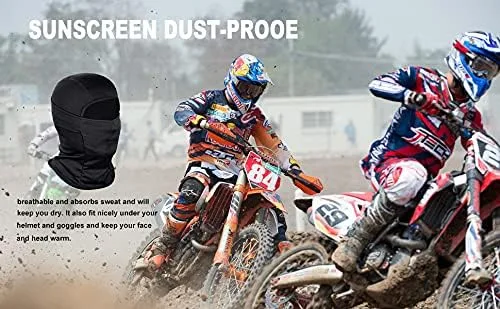 Vista 4 de TRAILSIDE SUPPLY CO Pasamontañas cortavientos máscara de esquí para hombres mujeres capucha para el sol táctica ligera motocicleta ciclismo carrera