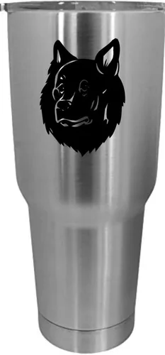 Vista 356 de Cairn Terrier - Vaso grabado con temática de perro, 30 onzas