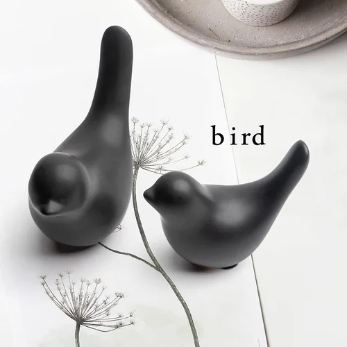 Vista 7 de Estatuas de animales pequeños, decoración del hogar, estilo moderno, pájaros, adornos decorativos para sala de estar, dormitorio, escritorio