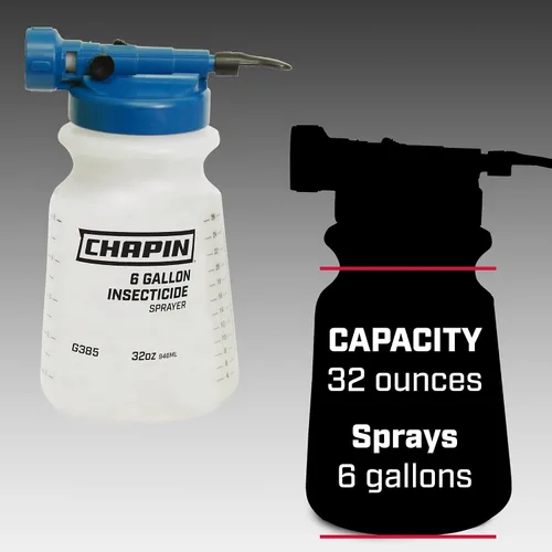Vista 4 de Chapin International Chapin G385 - Pulverizador profesional de manguera de insecticida de 32 onzas, azul (paquete de 6)