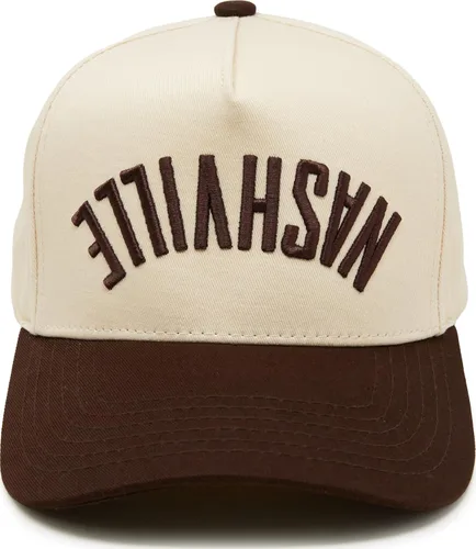 Vista 107 de Funky Junque Gorra de béisbol de 2 tonos para camionero adulto Misbehavin' - Leopardo/Beige