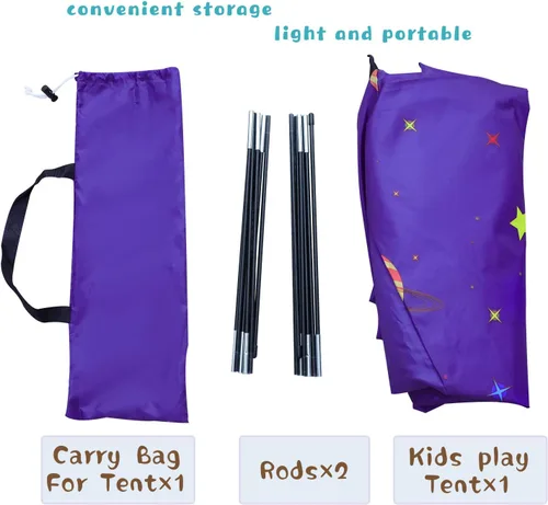 Vista 9 de Tienda de campaña para niños al aire libre, casa de juegos de interior para niños, tiendas de campaña para niños pequeños, juego de regalo