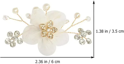 Vista 5 de Holibanna 1 par de hebilla de zapato decorativo flor zapatos accesorios para zapatos nupcial floral clip zapatos decoraciones elegantes zapatos
