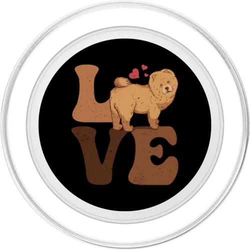 Vista 2 de Chow Chow Dog LOVE PopSockets MagSafe PopGrip para iPhone