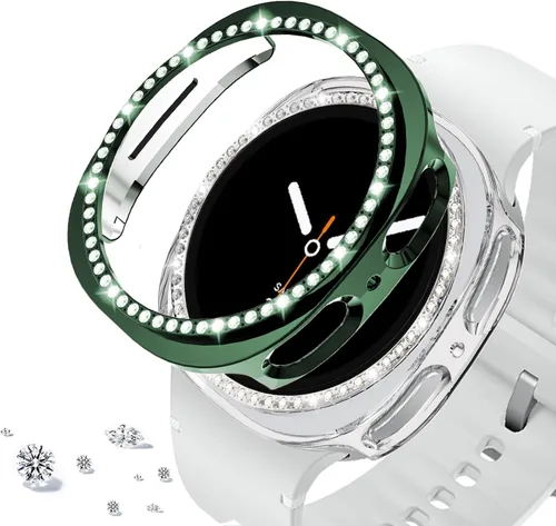 Vista 57 de DEALELE Paquete de 1 + 3 fundas compatibles con Samsung Galaxy Watch 7 Ultra (1.772 pulgadas), funda protectora de policarbonato transparente